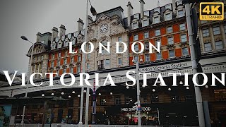 London Victoria Station Walk Through England 4K [upl. by Marleah]