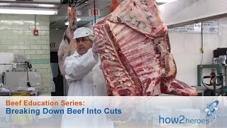 Breaking Down Beef Into Cuts Beef Education Butcher Series [upl. by Marks]