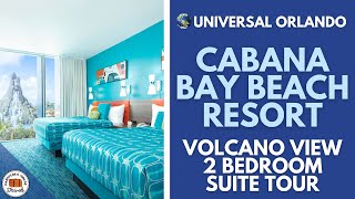 Universals 2 Bedroom Volcano Bay View Suite at Cabana Bay Resort Walk through [upl. by Ecniuq550]