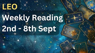 🦁 Leo Weekly Tarot Reading  2nd  8th September 2024 🦁 [upl. by Bathulda803]