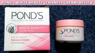 Ponds White Beauty Cream Review Benefits Uses Price Side Effects  Skin Lightening Cream [upl. by Hajin]