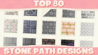 Top 80 Custom Stone Path Designs For Animal Crossing New Horizons [upl. by Sidoeht]