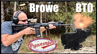 Browe BTO 4x32 Prism Scope Review Trijicon ACOG Killer [upl. by Aeki783]