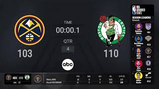 Denver Nuggets  Boston Celtics  NBA on ABC Live Scoreboard [upl. by Basso941]