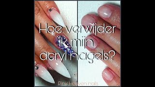 Acryl nagels  verwijderen stap voor stap [upl. by Akierdna]