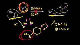 Acetals as protecting groups and thioacetals  Organic chemistry  Khan Academy [upl. by Nylegna886]