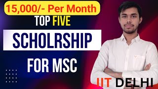 TOP 5 SCHOLORSHIP FOR MSC STUDENT 🤯15000 per Month 🙆 [upl. by Dowling]