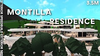 Modern Mega Mansion quotMontilla Residencequot  Exterior Speedbuild  Interior CloseUps  Bloxburg [upl. by Ahcilef468]