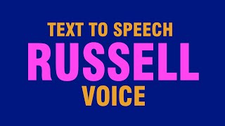 Text to Speech Voices Russell Voice  IVONA VOICE [upl. by Hajed849]