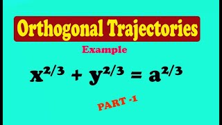 Engineering Maths 1 orthogonal trajectory example PART1 [upl. by Braynard350]