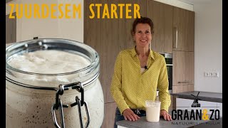 Zelf een zuurdesem starter maken [upl. by Atirac]