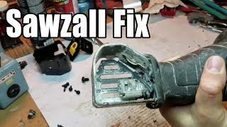 DeWalt Sawzall Repair  Broken Blade Holder [upl. by Tsiuqram503]