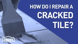 How Do I Fix a Cracked Tile  DIY Basics [upl. by Nnylannej]