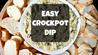 Crockpot Spinach Artichoke Dip [upl. by Dorelle]