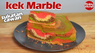 kek marble sukatan cawan mudah  easy marble cake tutorial [upl. by Nialb]