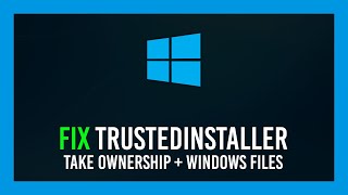 Windows Fix TrustedInstaller  Take ownership amp Deleting old Windows files [upl. by Yeta6]