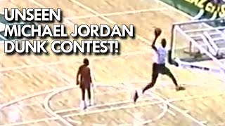 UNSEEN MICHAEL JORDAN DUNK CONTEST from 1989 FREE THROW LINE DUNK [upl. by Ahsinauj455]