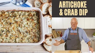 Andrew Zimmern Cooks Artichoke amp Crab Dip [upl. by Ruyle]