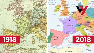 How The World Map Has Changed In 100 Years Since WWI [upl. by Glori]