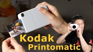 Review Kodak Printomatic Instant print camera [upl. by Ollopa]