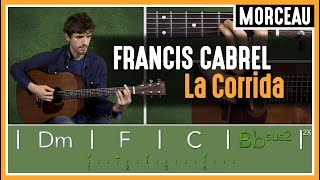 Cours de Guitare  Apprendre La Corrida de Francis Cabrel [upl. by Asilet]