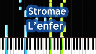 Stromae  L’enfer Piano Tutorial [upl. by Anaila338]