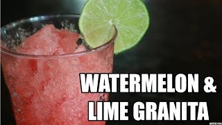 DIY Watermelon amp Lime Granita [upl. by Thorley439]