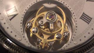 Closeup of tourbillon watch movement [upl. by Eciryt]