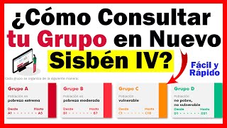 ¿Cómo consultar tu grupo en Nuevo Sisbén IV  Fácil y Rápido [upl. by Rosalinda]