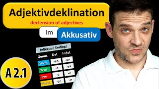 Adjektivdeklination Im Akkusativ  German Adjective Endings in Accusative [upl. by Blockus]