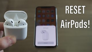 How To Reset AirPods  Fix ANY and ALL Problems [upl. by Kcirnek28]