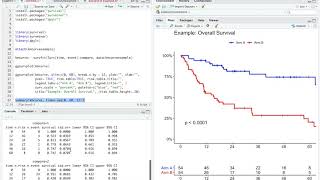 Kaplan Meier Curves in R Studio [upl. by Ebocaj]