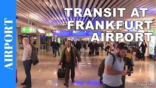 TRANSIT WALK AT FRANKFURT Airport FRA Terminal 1  Connection Flight Transfer Arriving amp Departing [upl. by Hamburger]