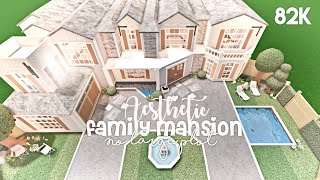 Aesthetic Family Mansion No Large Plot  Bloxburg Build [upl. by Affer]