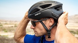 Sena R1  Bluetooth Bicycle Helmet  Tech Talk [upl. by Jelks]