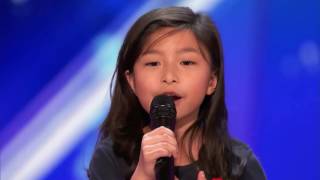 Celine Tam sings quotMy Heart Will Go Onquot on AGT 2017 With Judge Comments [upl. by Hazeghi]