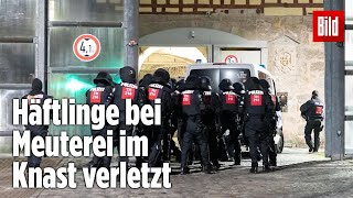 Gefängnismeuterei Polizei stürmt Knast in Thüringen  JVA Untermaßfeld [upl. by Melina]