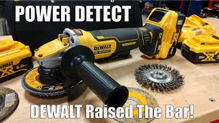 DEWALT POWER DETECT 20V XR Brushless 5quot Angle Grinder Review DCG415W1 [upl. by Assiluy]